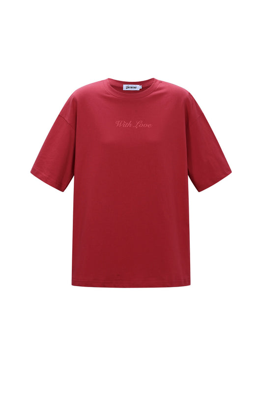 Gimme Comfortable Knitted Cotton T-Shirts in Pink and Red