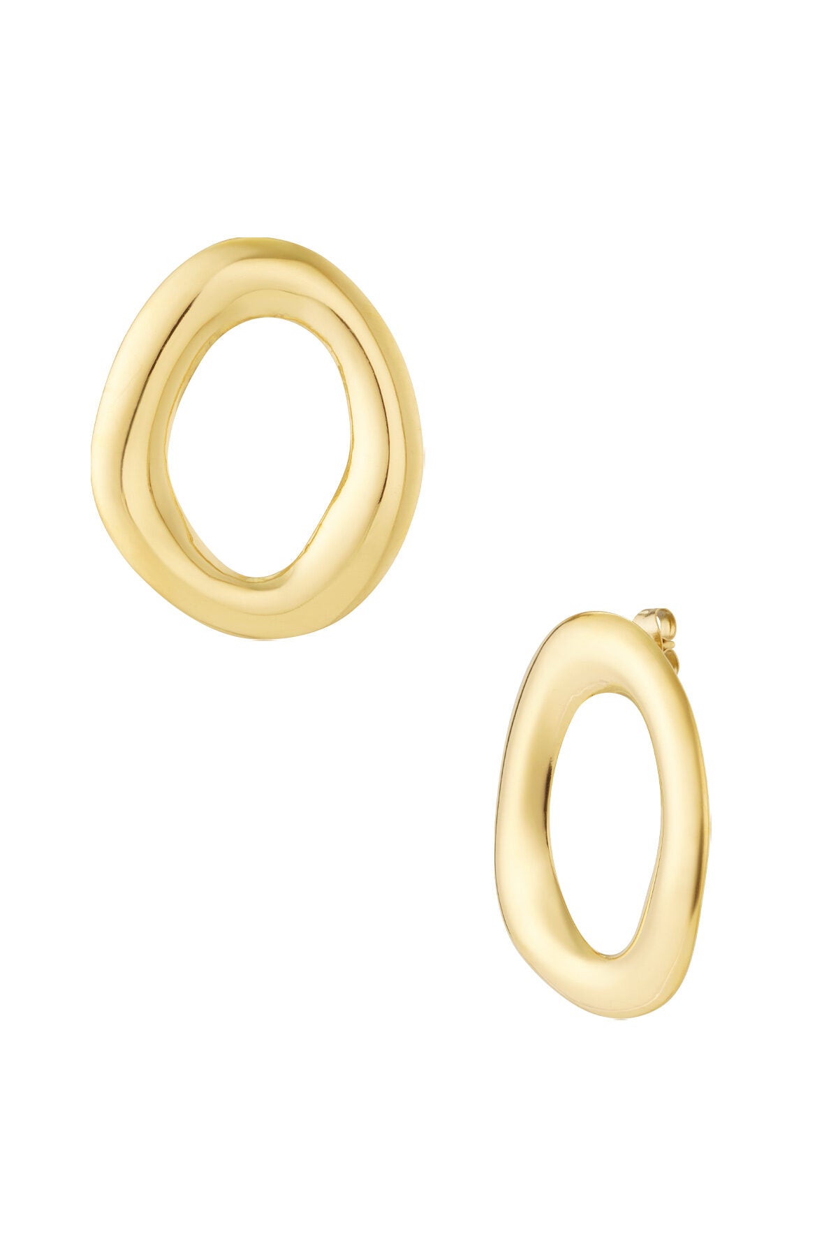 Stylish Irregular Shaped Stainless Steel Stud Earrings