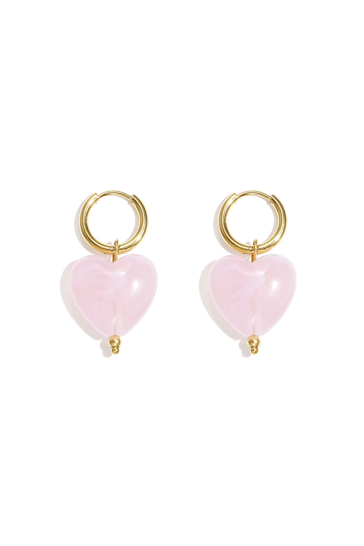 Elegant Spring/Summer Heart Drop Earrings for Women