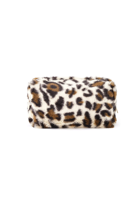 Chic Leopard Print Makeup Bag for Everyday Glam
