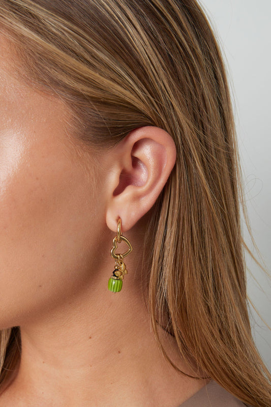 Elegant Heart & Butterfly Drop Earrings for Everyday Sparkle