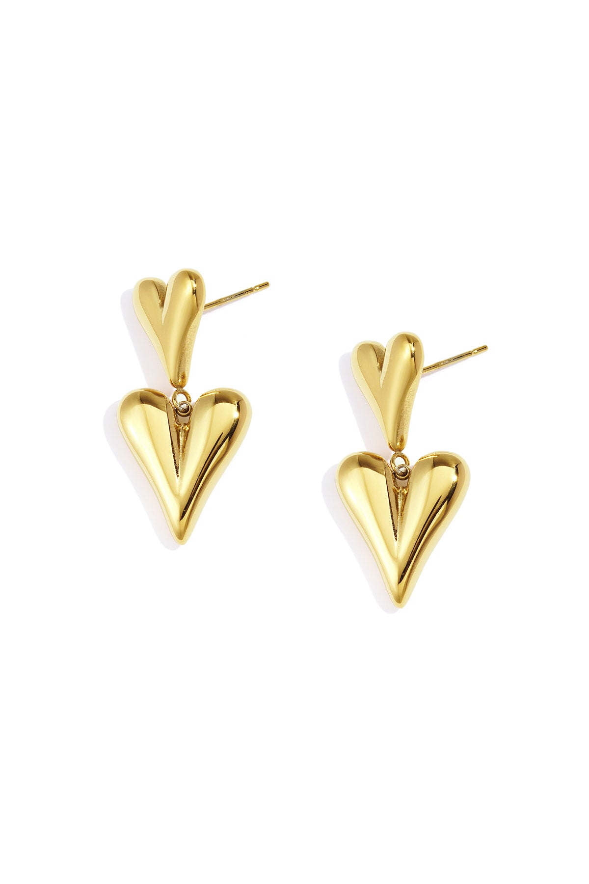 Stylish Heart Drop Earrings for Everyday Glam