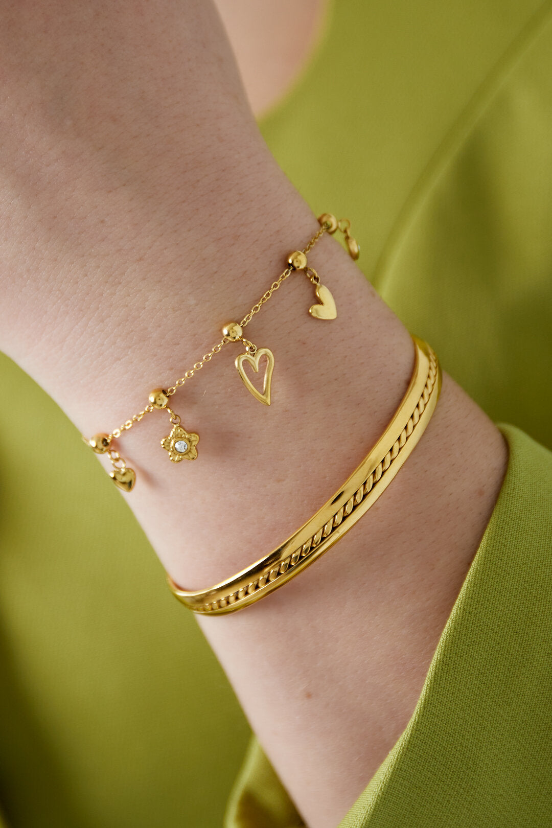 Elegant Charm Bracelets in Silver & Gold