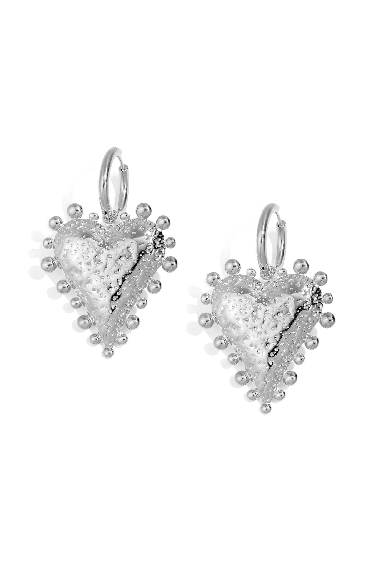 Elegant Heart-Shaped Drop Earrings for Everyday Style