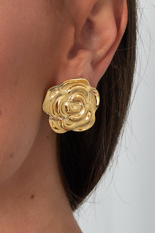 Elegant Flower Stud Earrings for Daily Wear