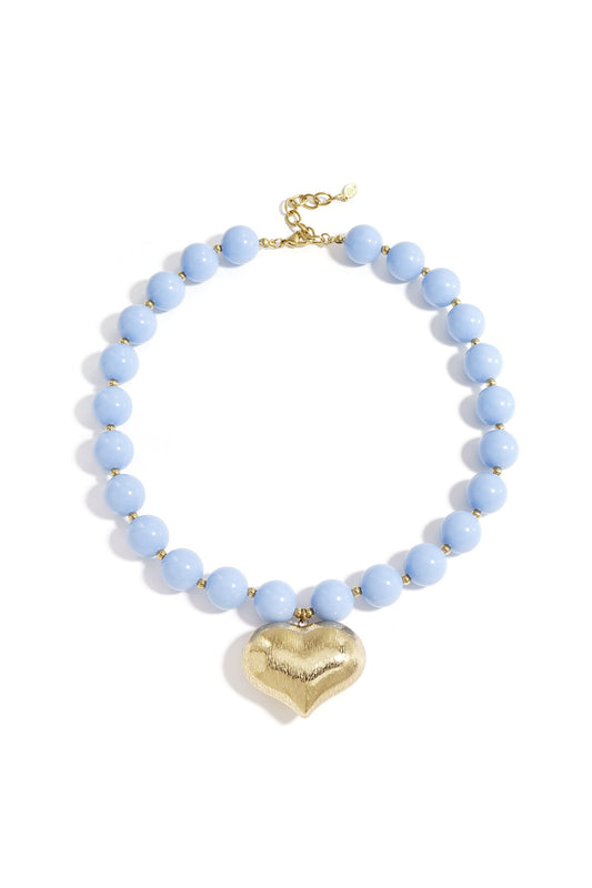 Charming Heart Beaded Necklace for Spring/Summer