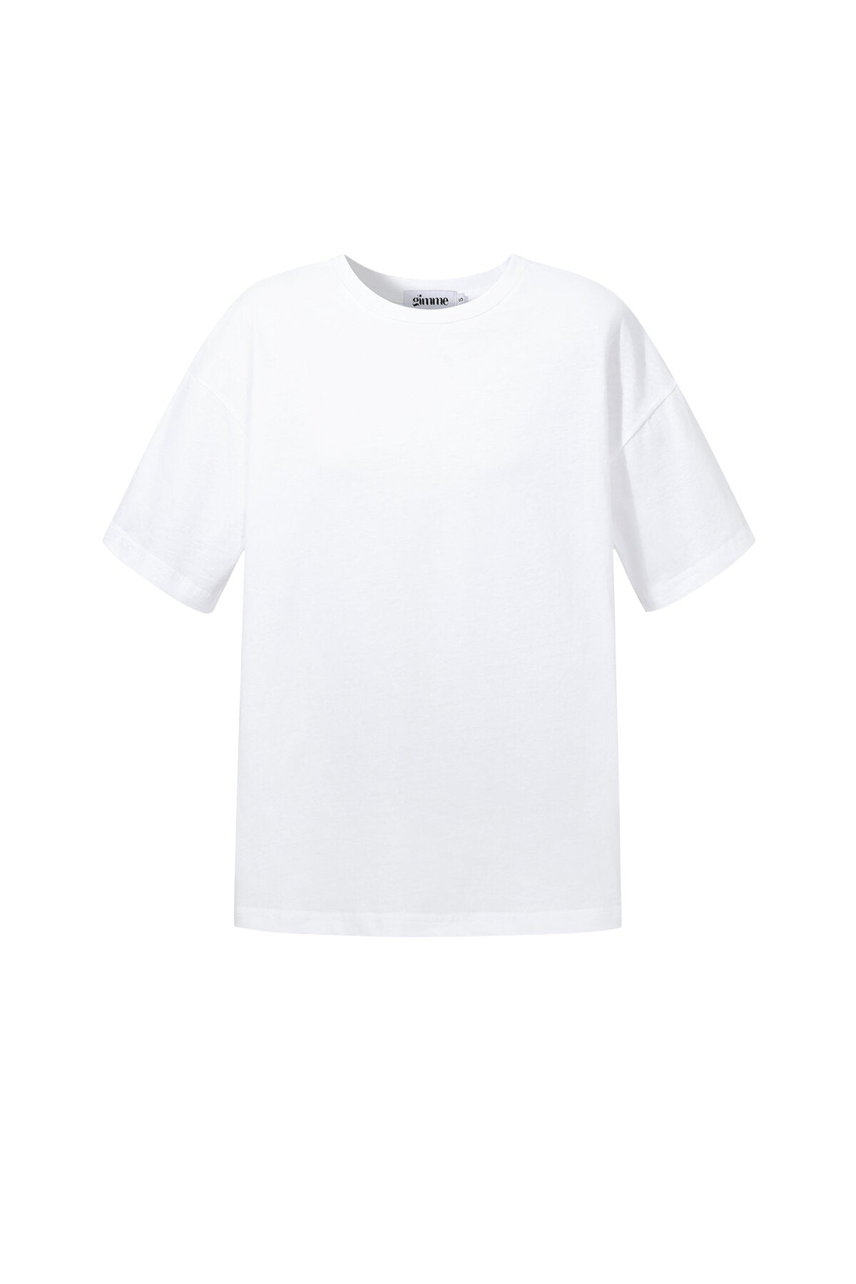 Gimme Heart Knitted Cotton T-Shirt - Pink & White
