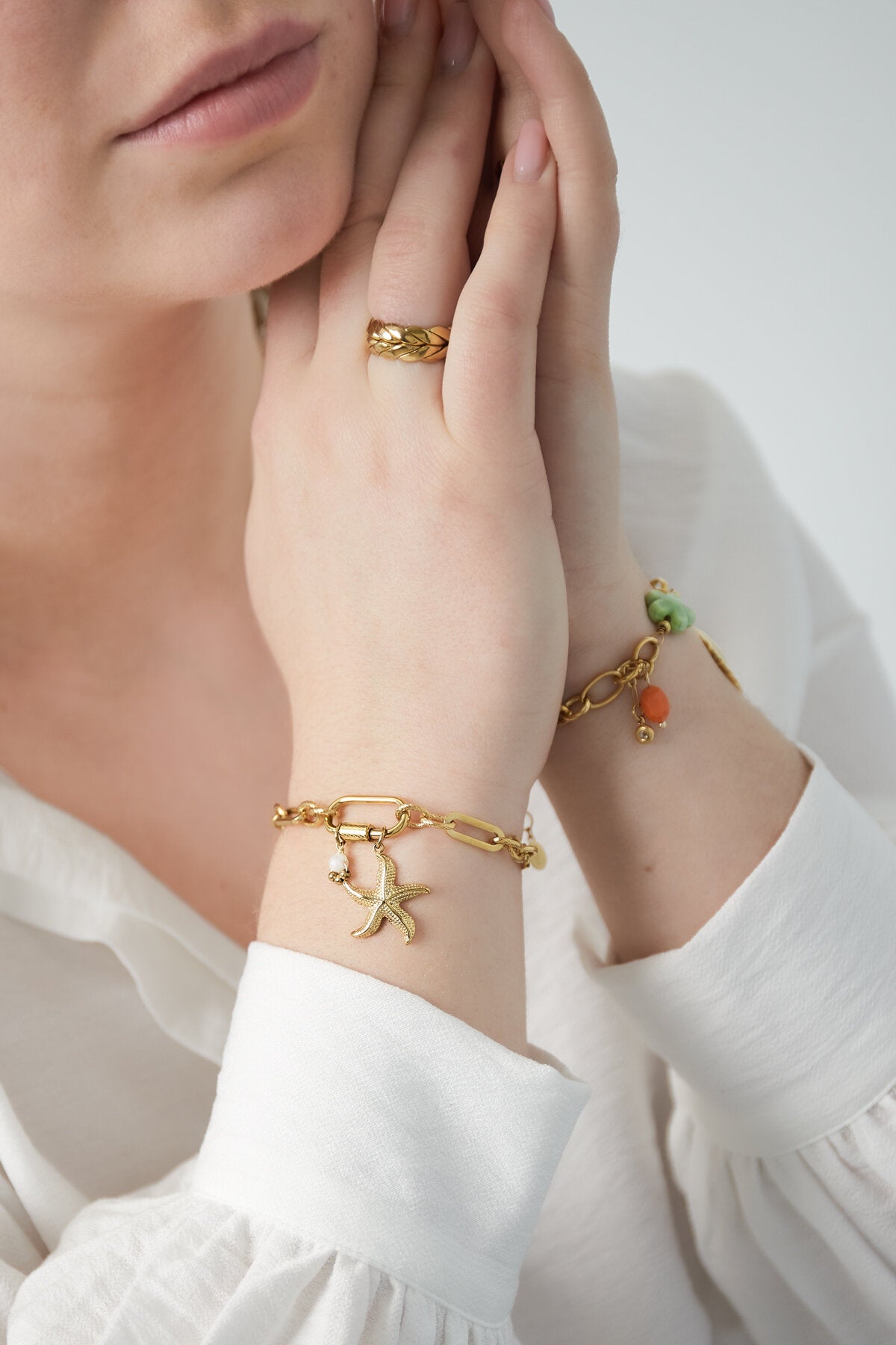 Elegant Charm Bracelets in Silver & Gold Tones