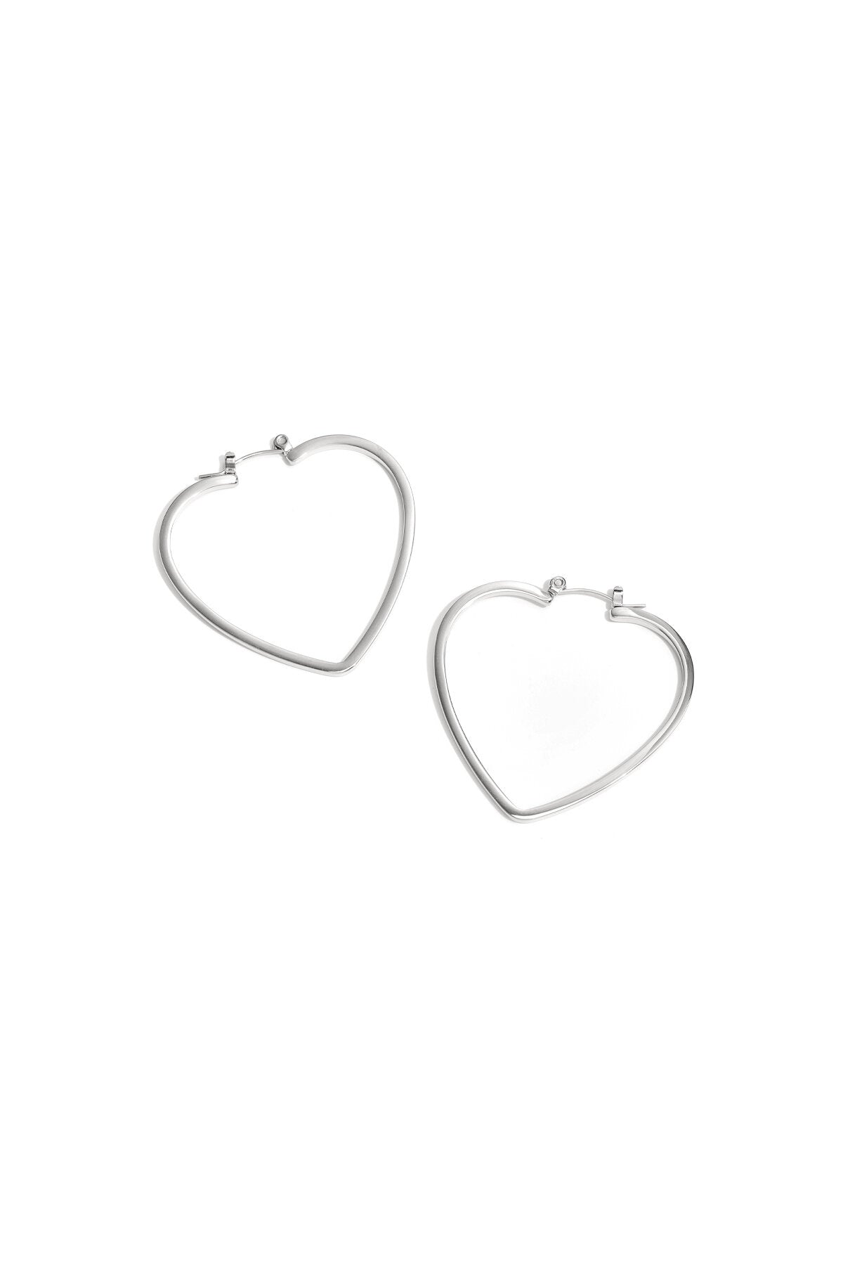 Elegant Heart-Shaped Hoop Earrings for Everyday Glam