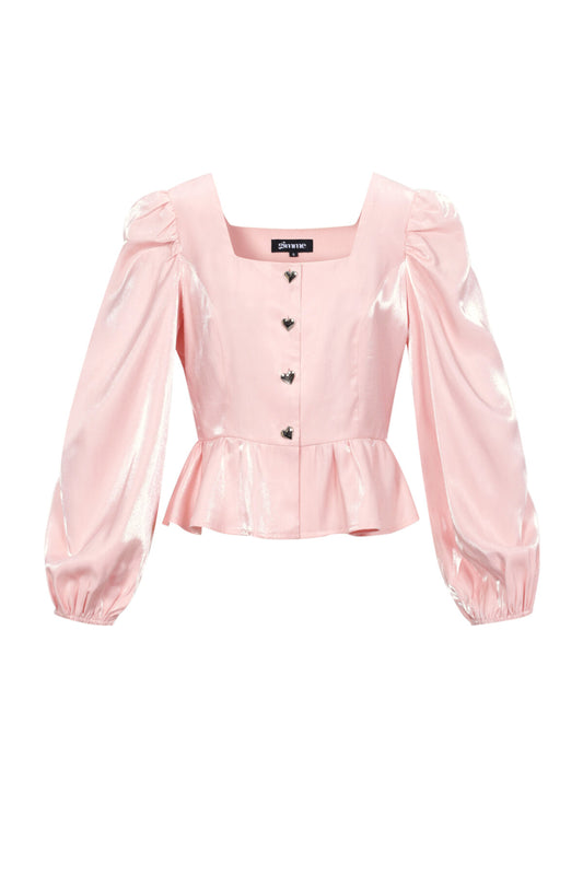 Elegant Pink & Off-White 2-Piece Woven Set for Spring/Summer