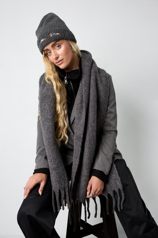 Wintersjaals, effen kleur, eenvoudig, polyester, dagelijkse accessoires