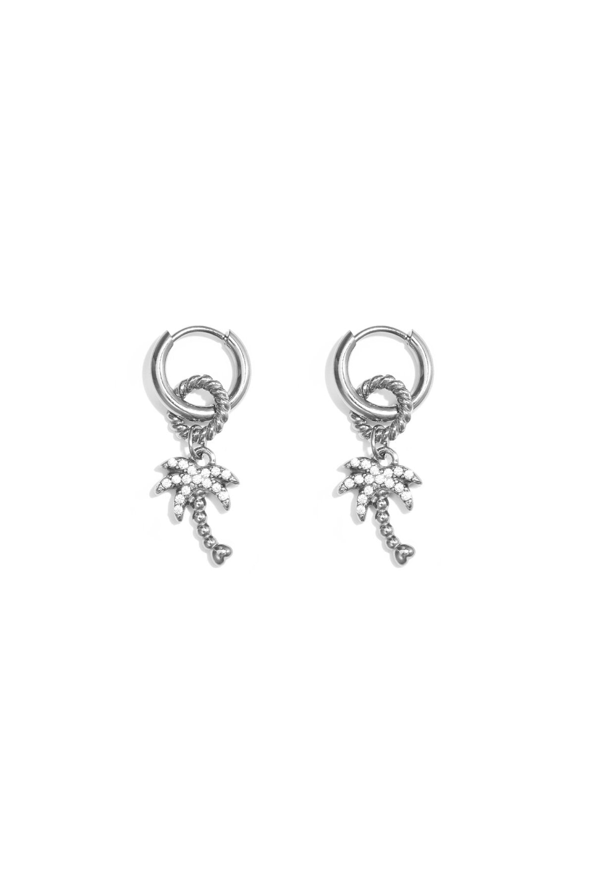 Oorhangers plant goud en zilver