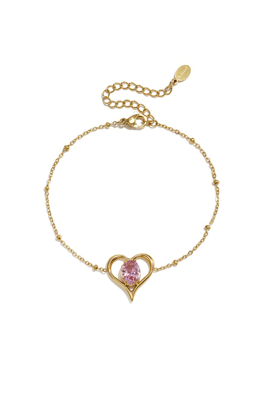 Elegant Heart Charm Bracelet for Everyday Style