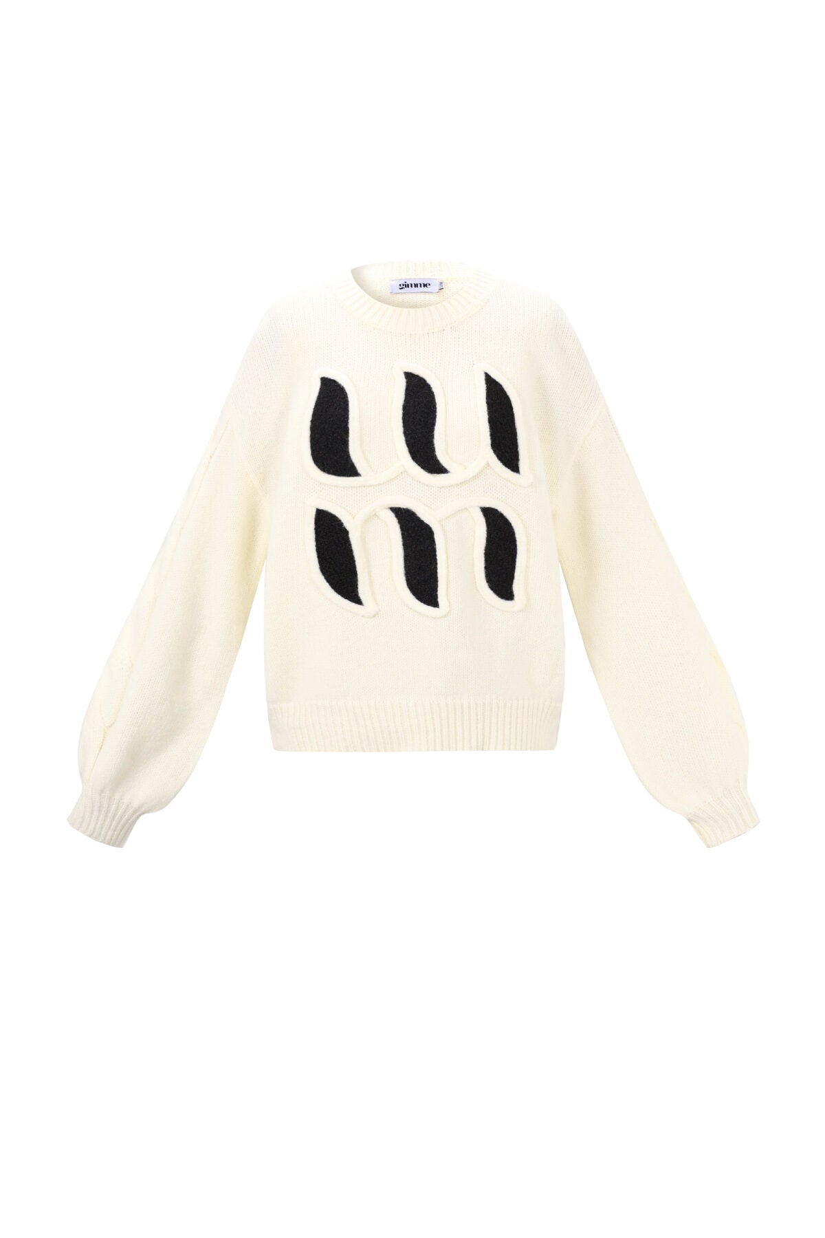 Soft Knitted Sweater for Fall/Winter in Pink, Off-White & Light Purple