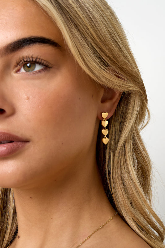 Elegant Dangle Earrings for Women - Silver & Gold