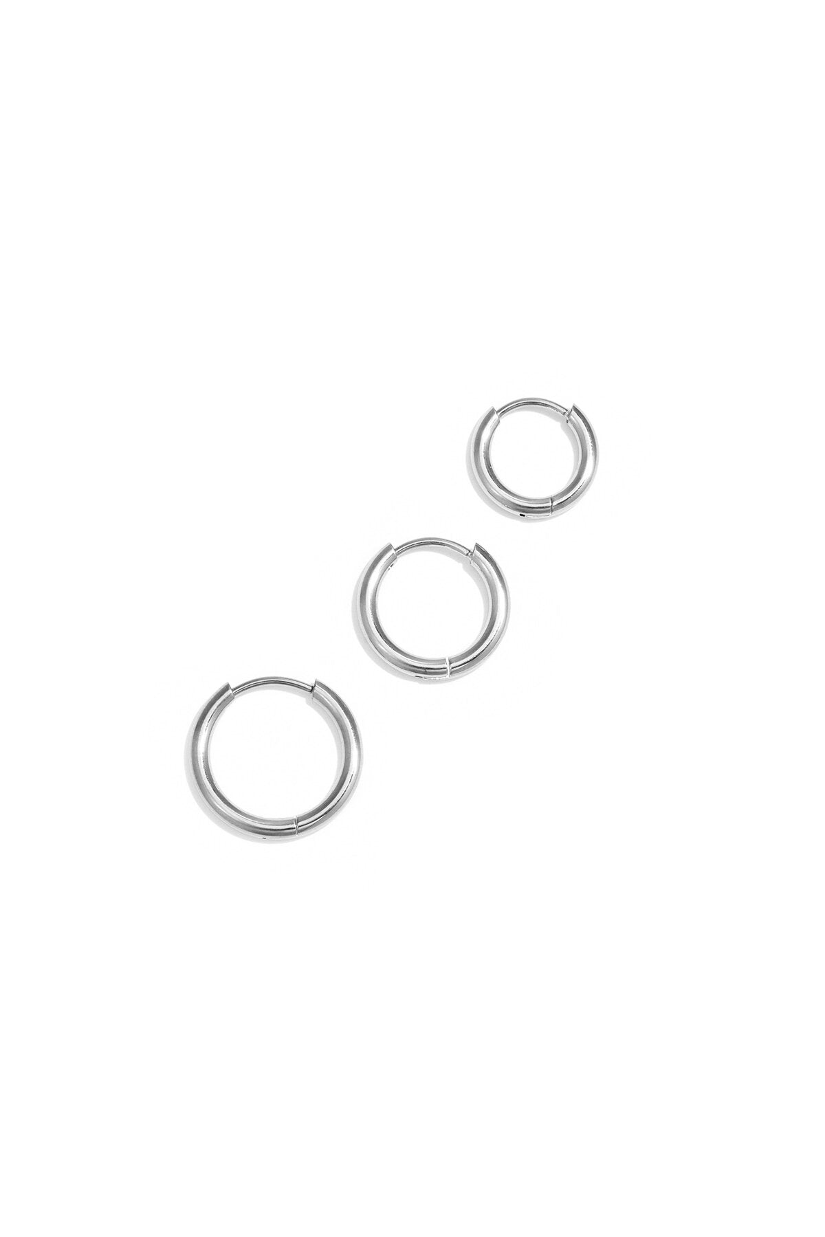 Elegant Minimalist Hoop Earrings - Silver & Gold