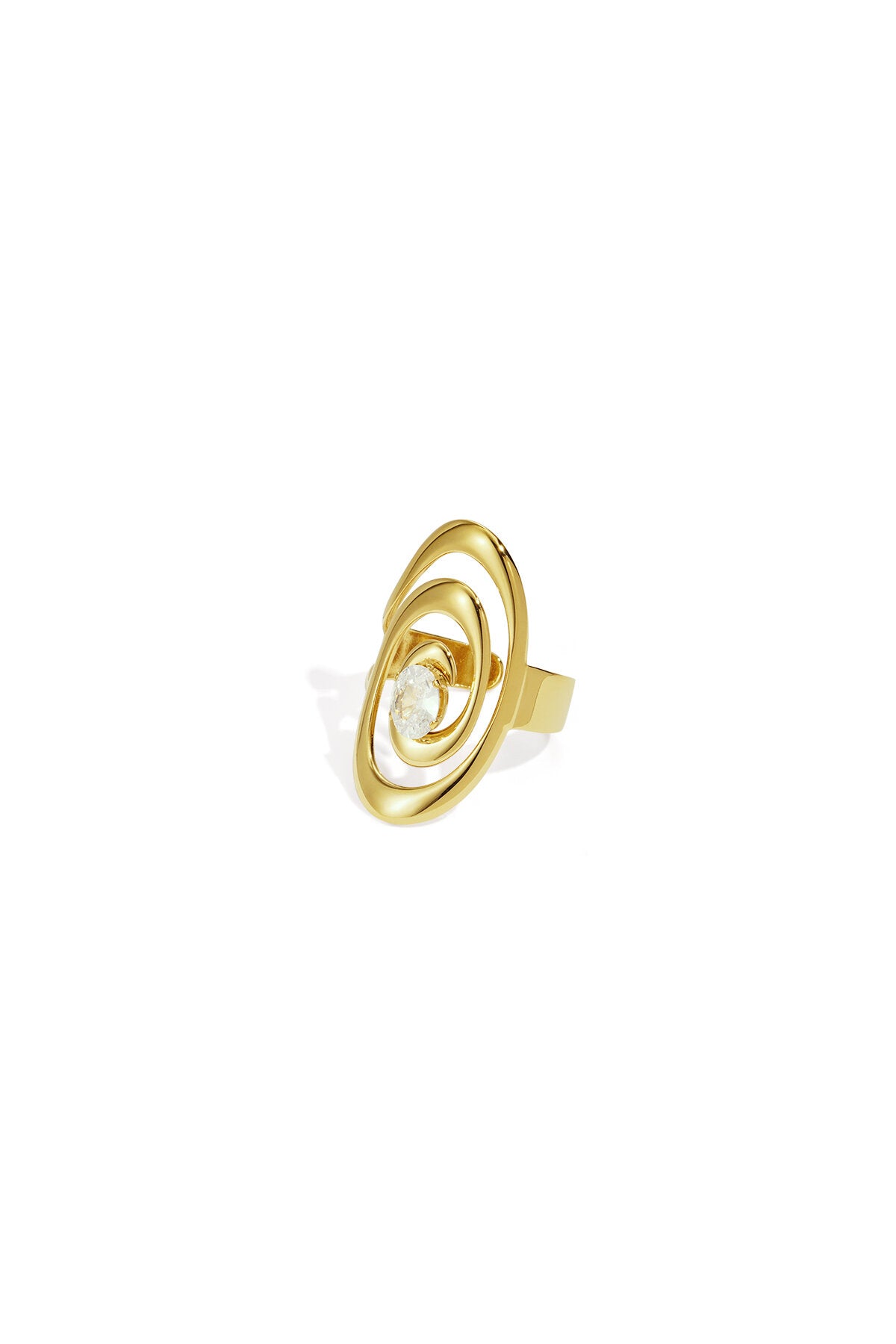 Lumé Gold Adjustable Zircon Ring for Everyday Glam