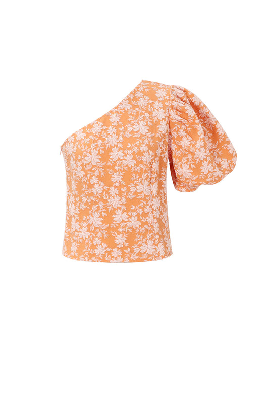 Elegant Floral Short Sleeve Top for Spring/Summer