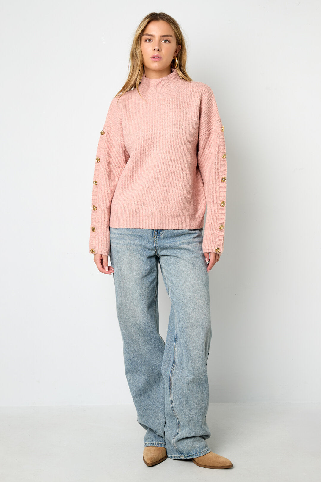 Cozy Knit Sweater for Fall & Winter in Trendy Colors