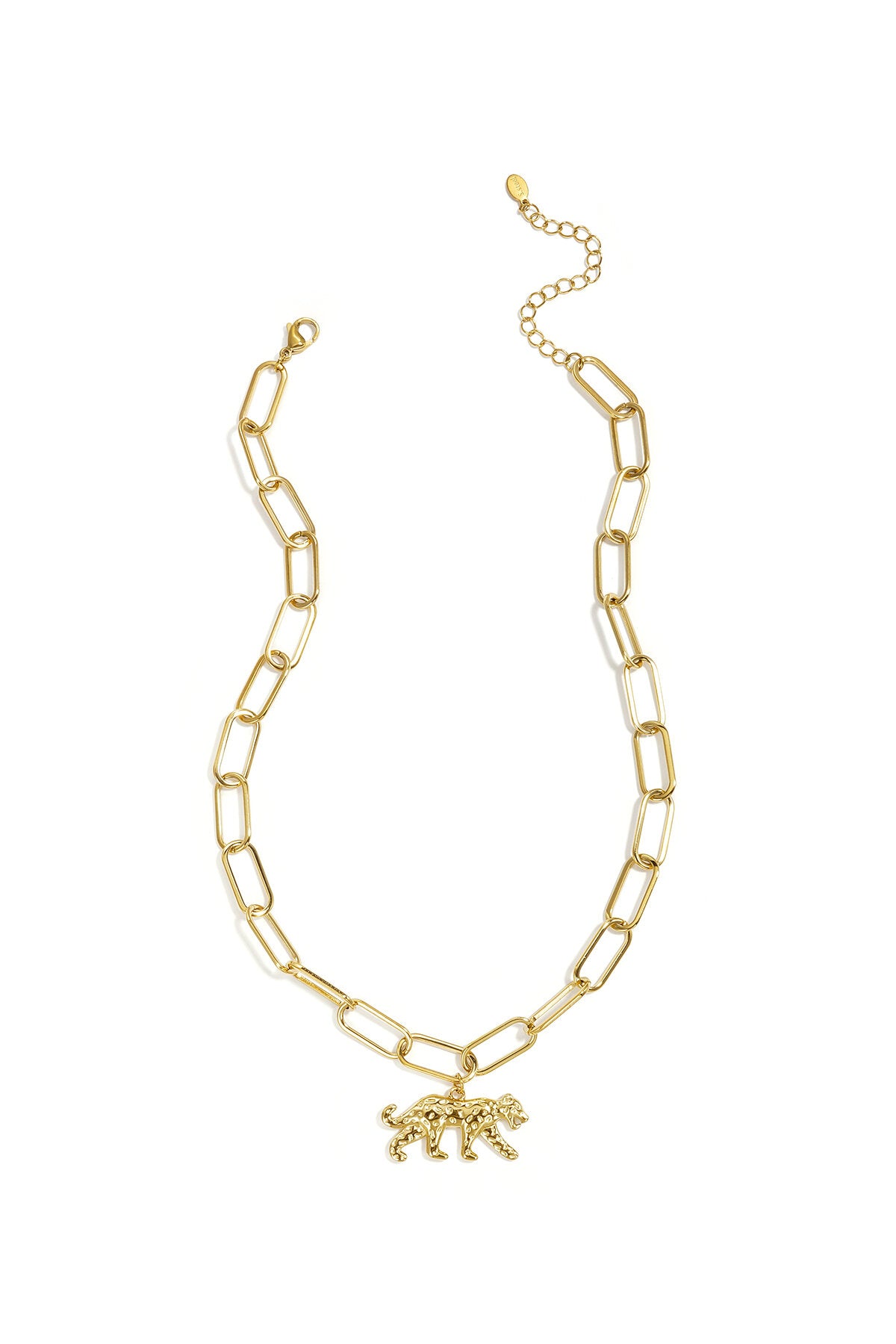 Elegant Animal Pendant Necklace in Silver and Gold