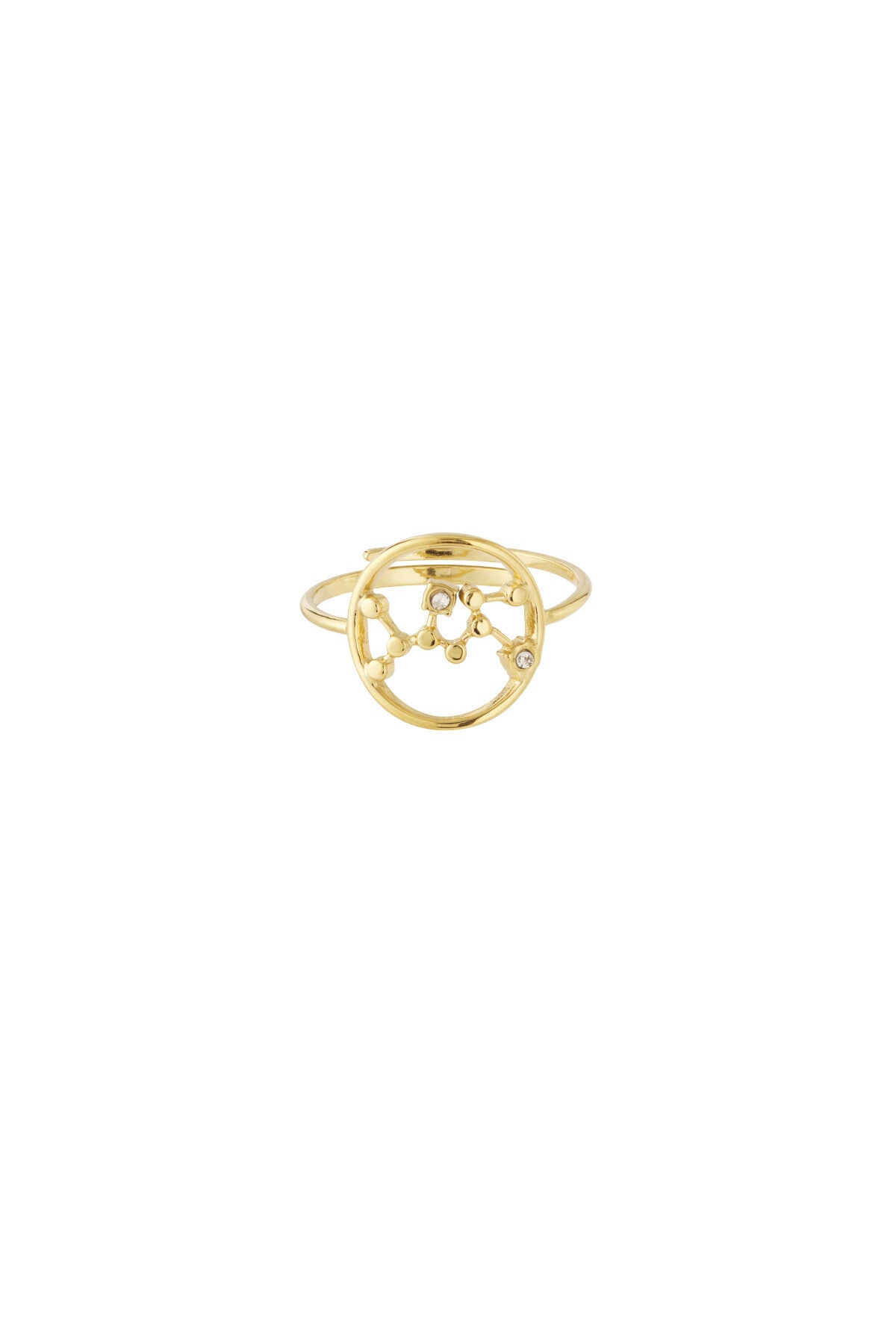 14K Gold Plated Zodiac Statement Ring for Women