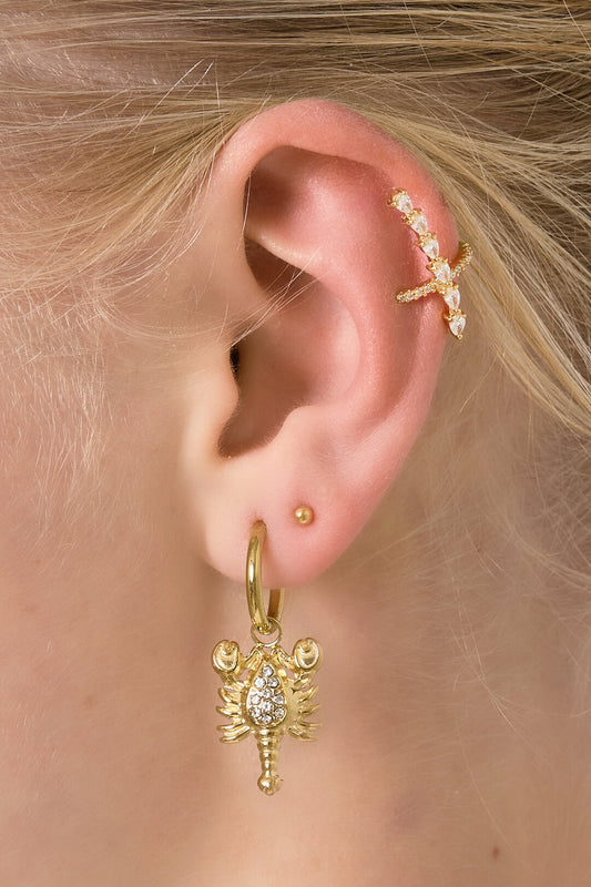 Elegant Drop Earrings for Women - Silver & Gold