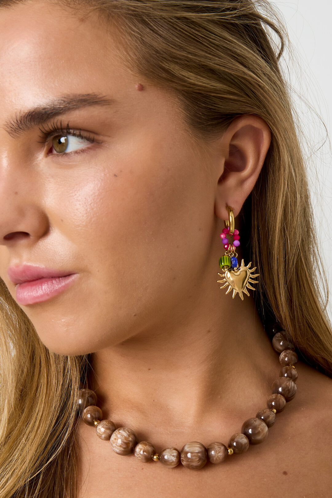 Elegant Heart Shaped Drop Earrings for Daily Wear