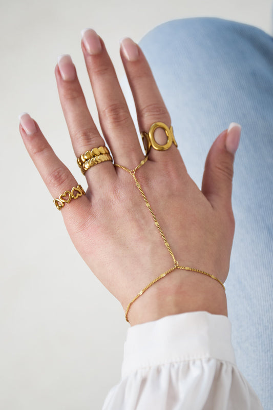 Elegant Stainless Steel Hand Chain for Women