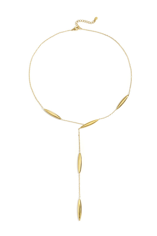 Elegant Gold Color Stainless Steel Chain Necklace