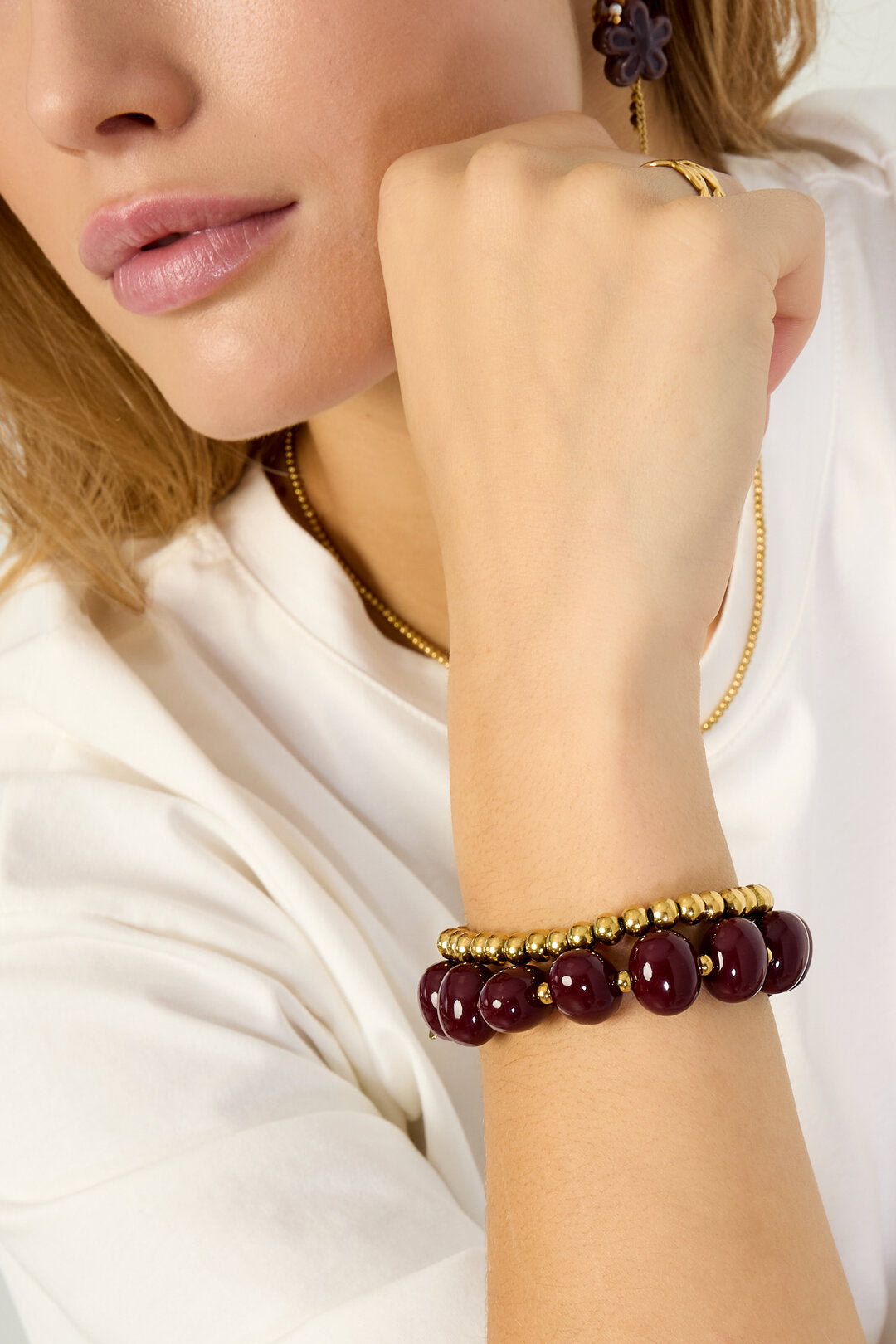Stylish Acrylic Beaded Bracelets for Women
