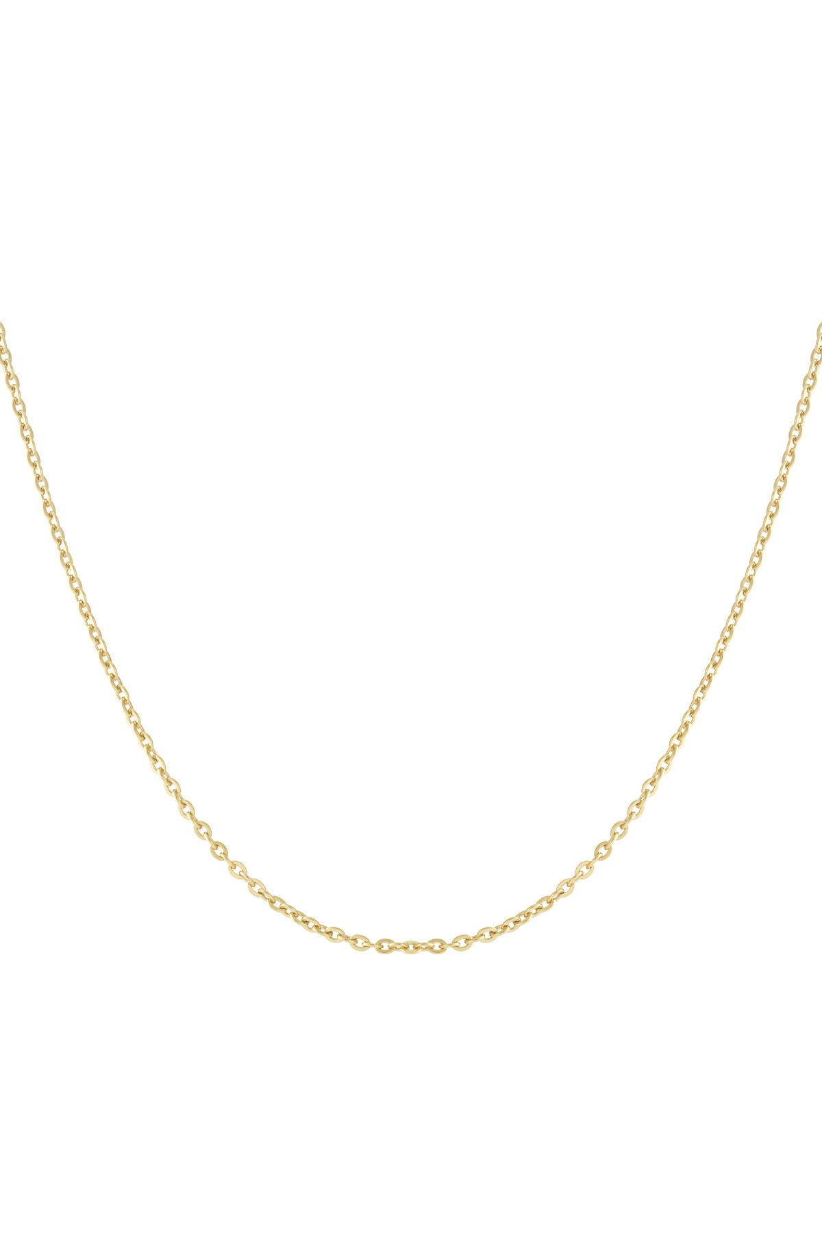 Elegant Gold Color Stainless Steel Chain Necklace