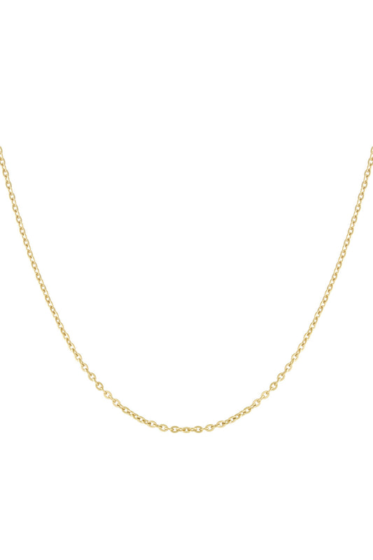 Elegant Gold Color Stainless Steel Chain Necklace