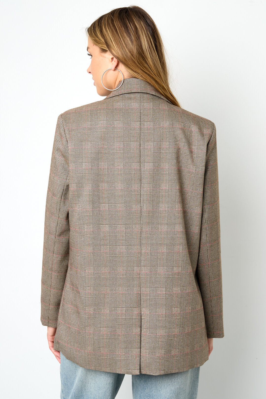 Elegant Checkered Ladies' Suit Set for Fall/Winter