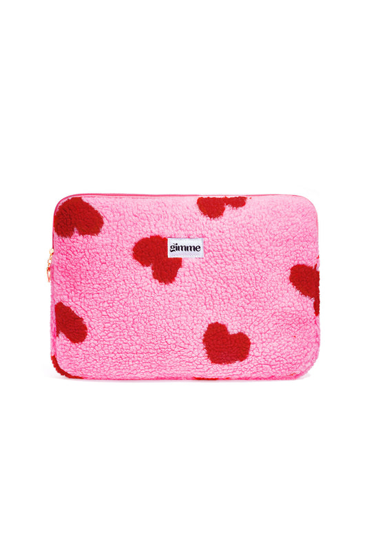 Chic Pink & Beige Laptop Bag for Everyday Elegance
