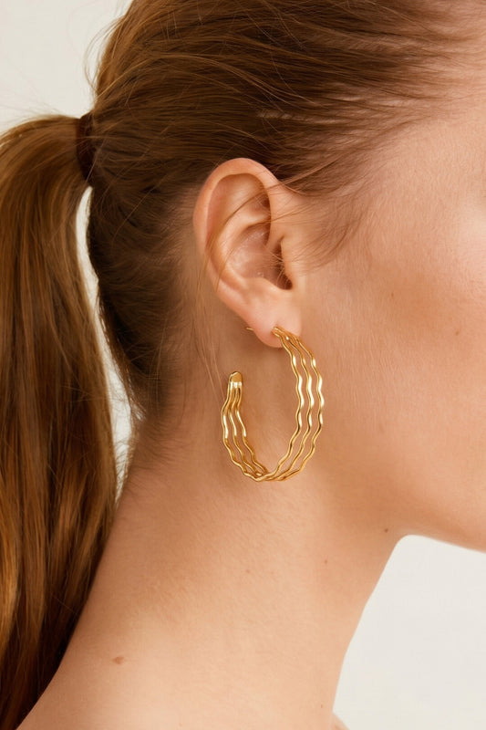Stylish Stainless Steel Hoop Earrings for Everyday Glam