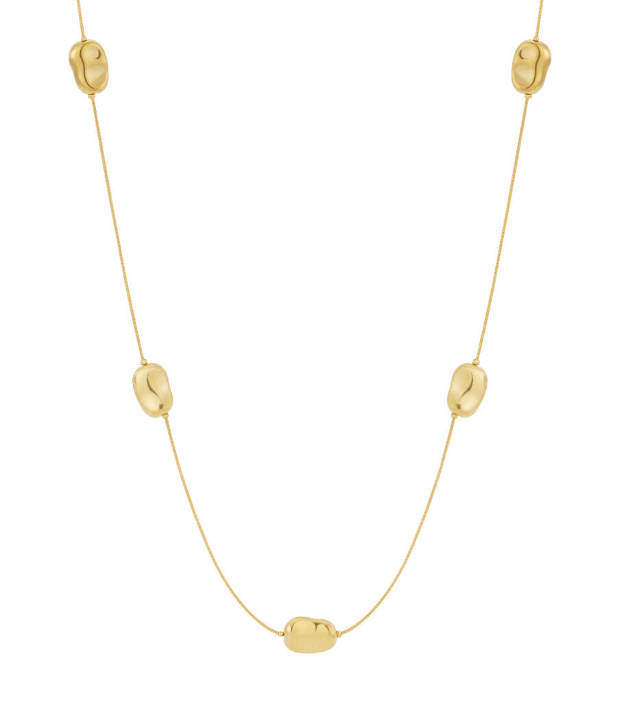 Elegant 70cm+ Gold Stainless Steel Long Necklace