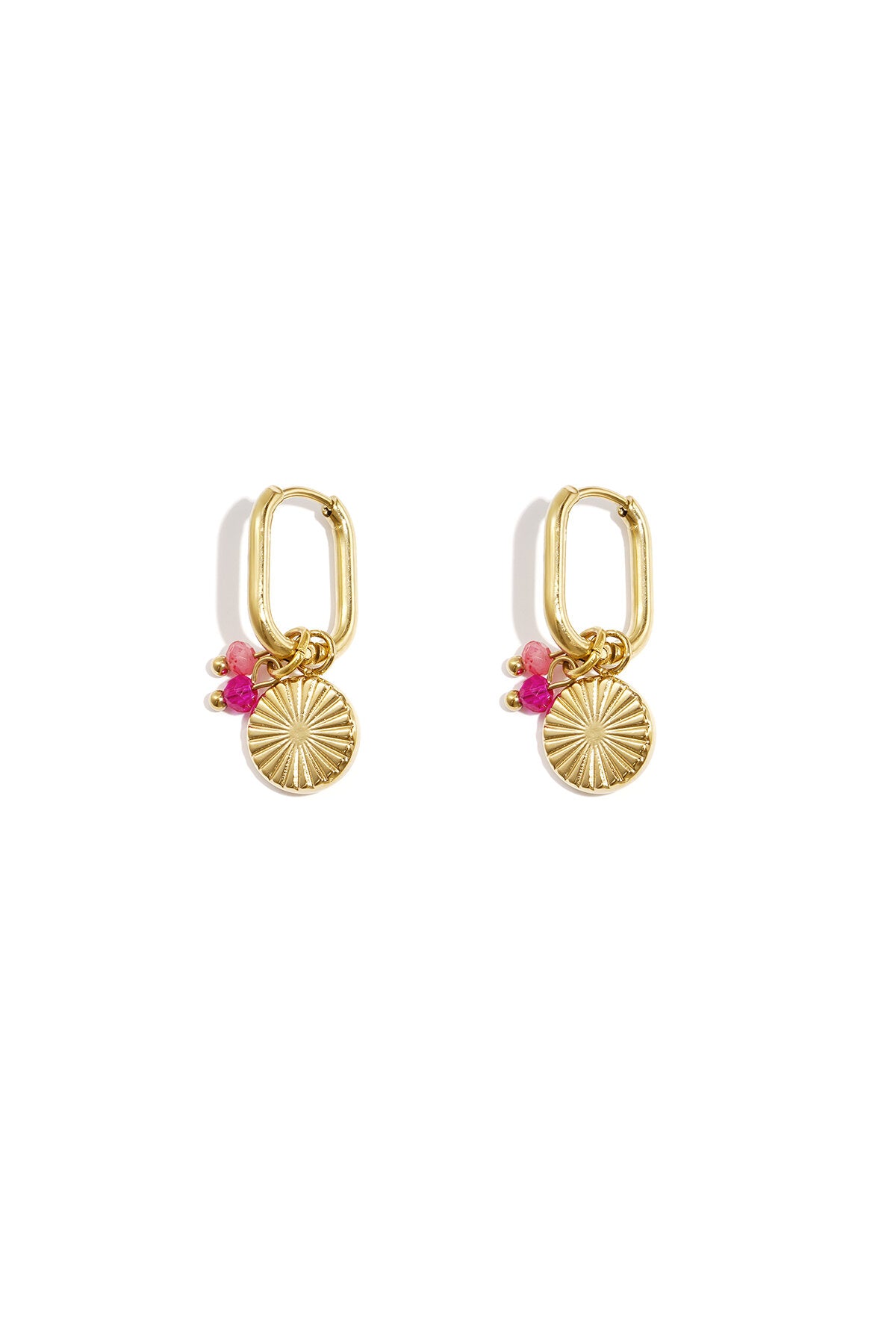 Stylish Pink & Purple Drop Earrings for Spring