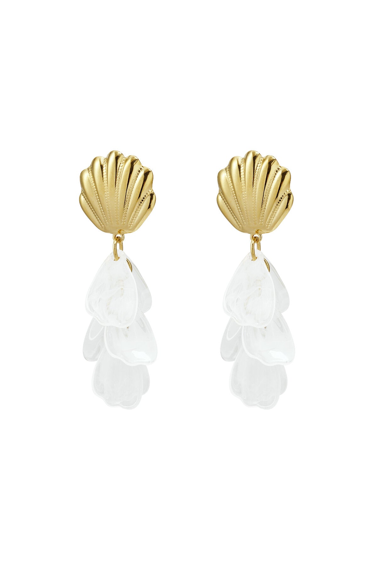 Elegant Shell Drop Earrings for Spring/Summer