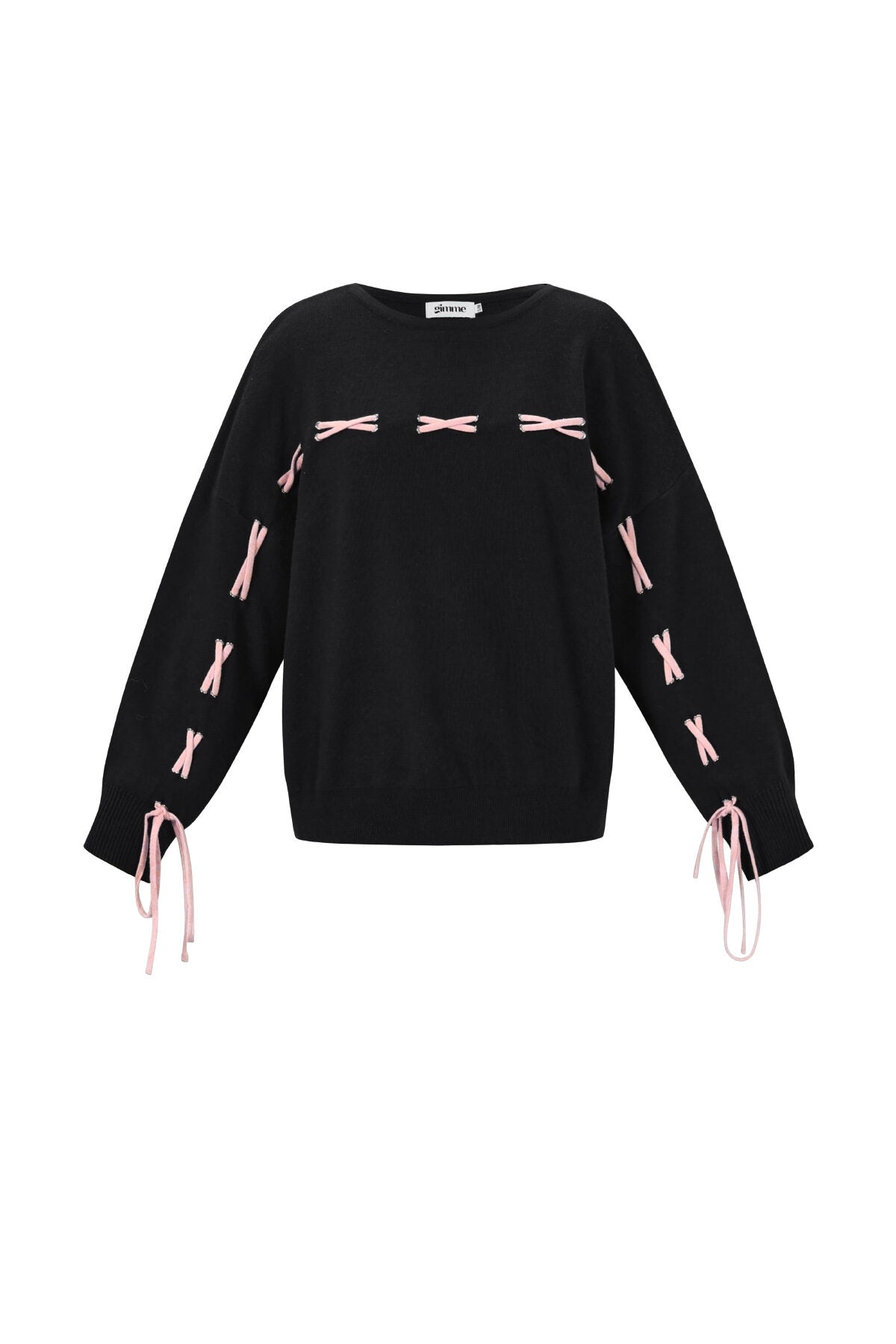 Soft Viscose Knit Sweater for Fall/Winter in Pink, Navy & Black