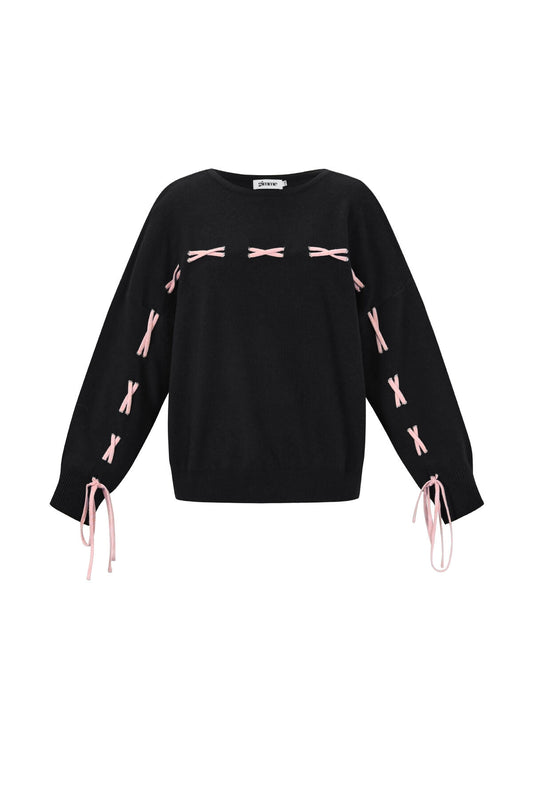 Soft Viscose Knit Sweater for Fall/Winter in Pink, Navy & Black