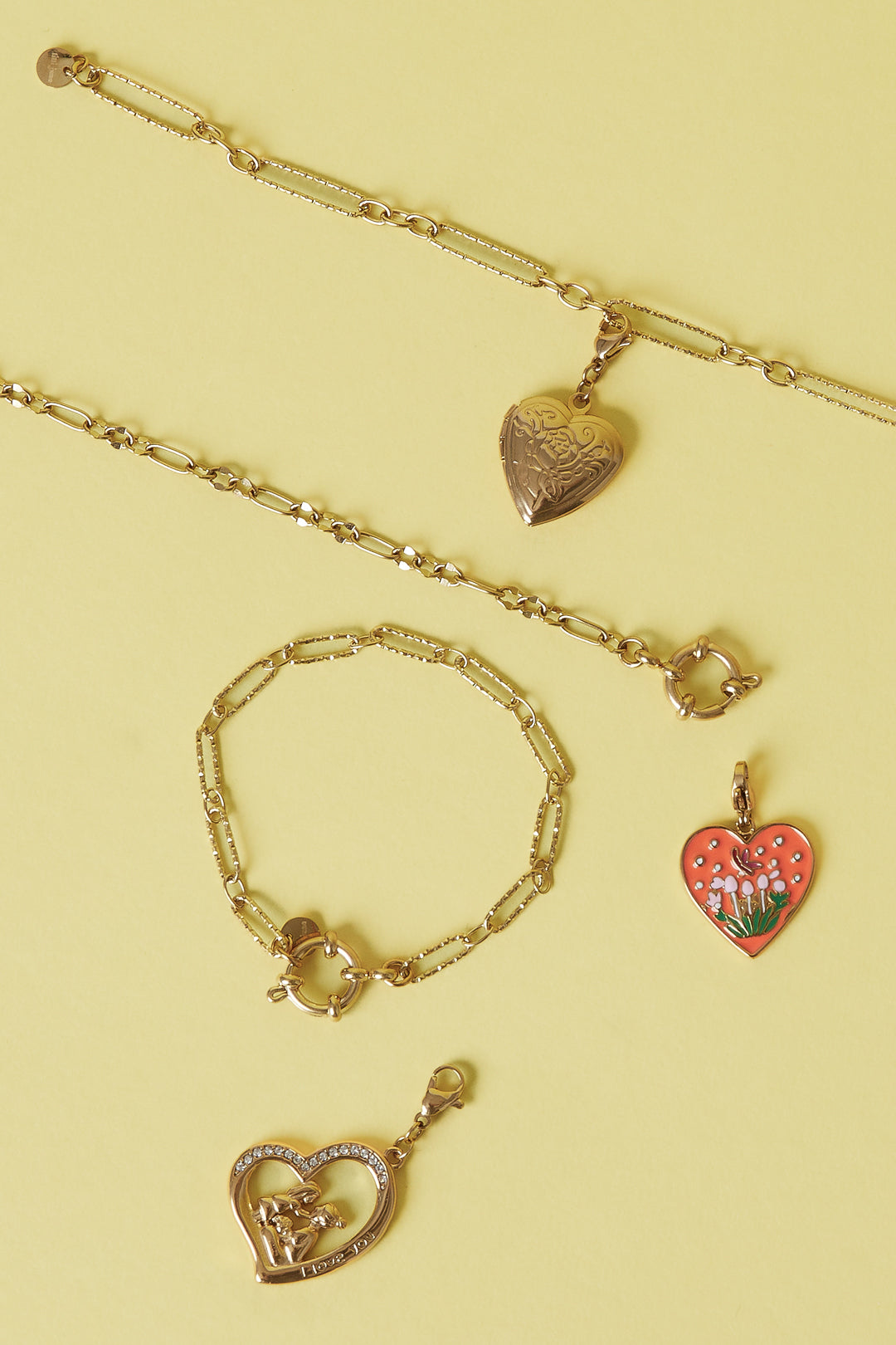 Armband met frontsluiting en wisselende schakels