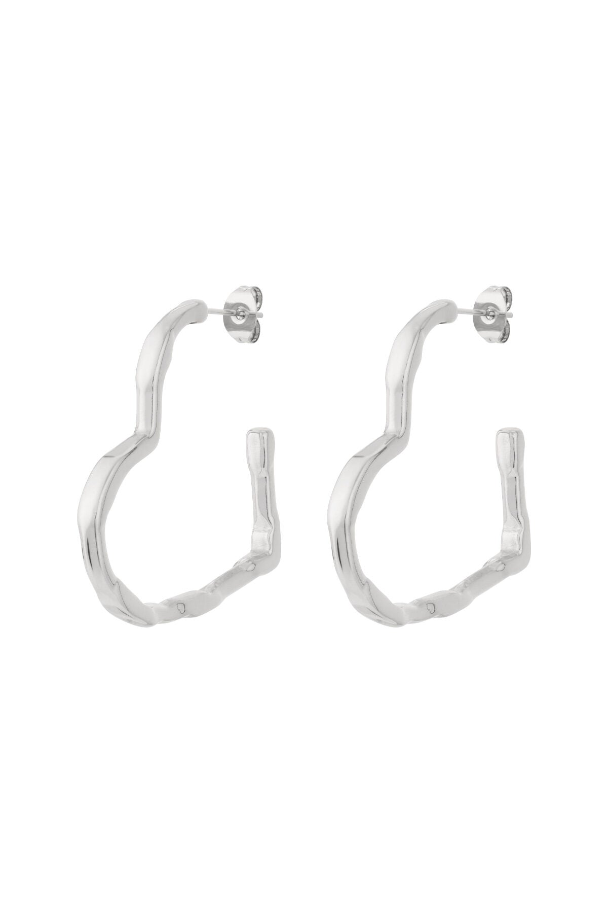 Stylish Heart-Shaped Hoop Earrings for Everyday Glam