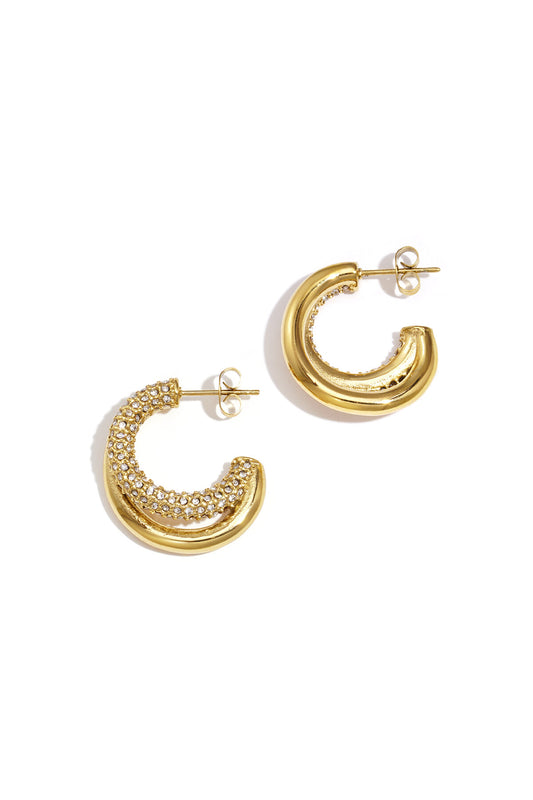 Stylish Stainless Steel Hoop Earrings for Everyday Glam