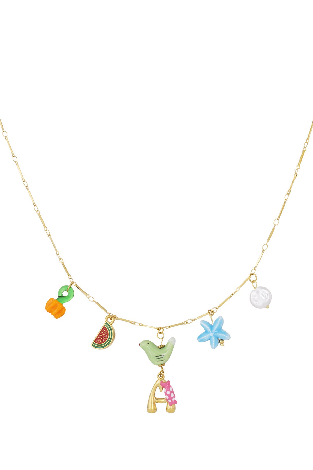 Elegant Letter Pendant Necklace for Spring/Summer