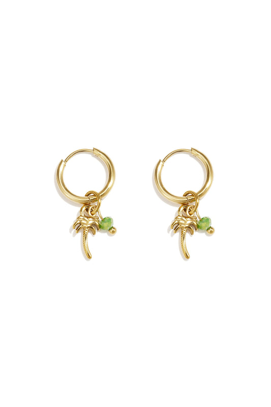 Elegant Green Drop Earrings for Spring/Summer