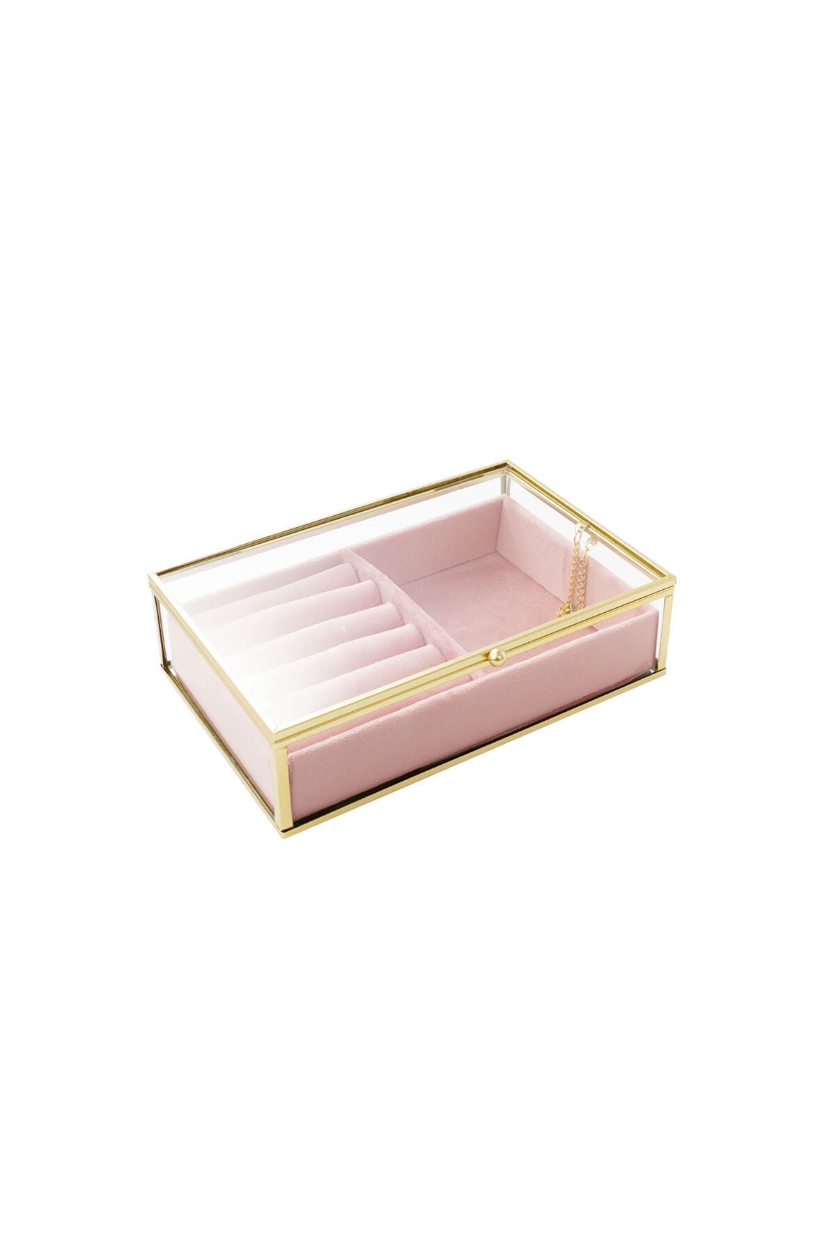 Elegant Pink & Off-White Irregular Rings Display