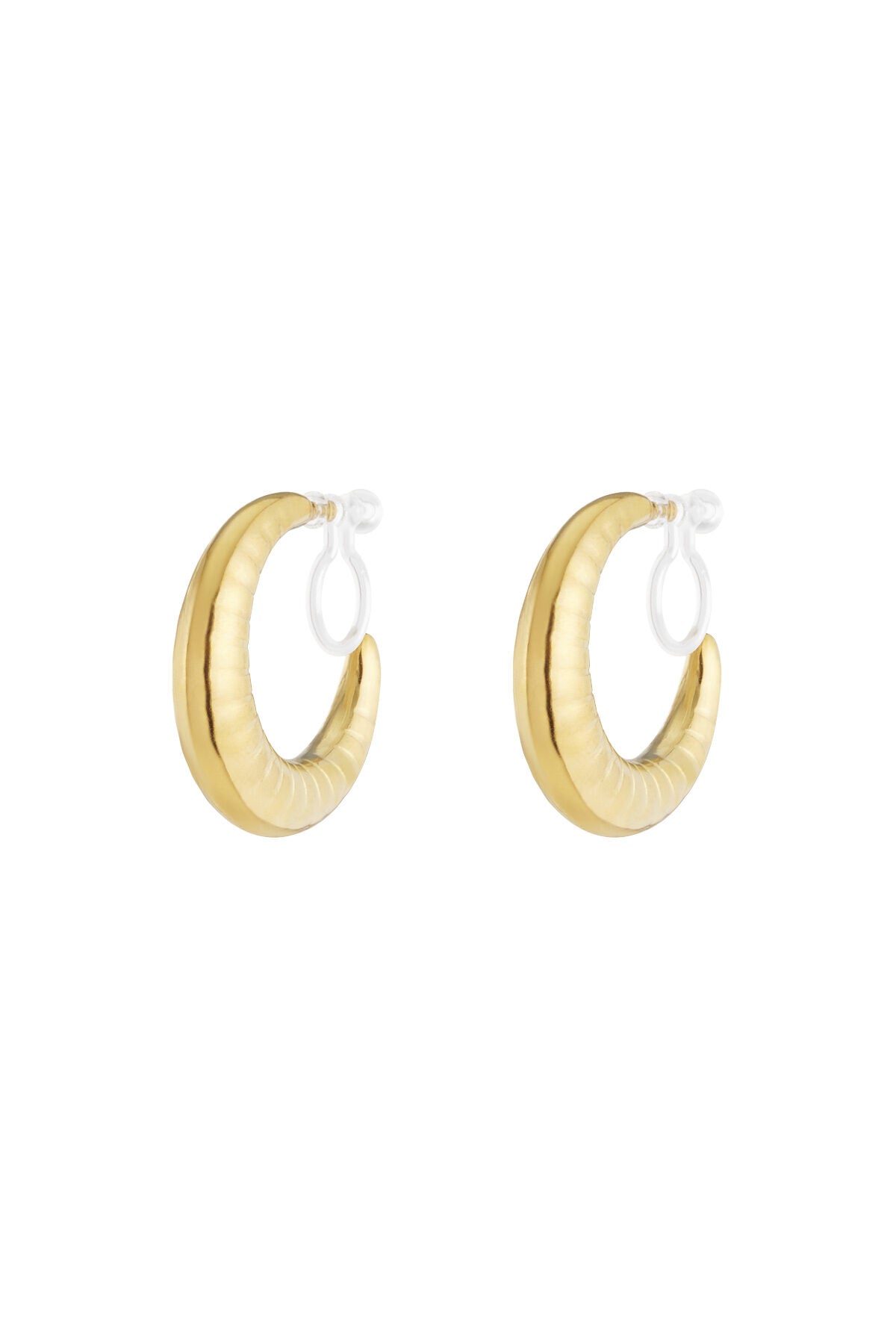 Stylish 14K Gold Plated Clip-On Earrings for Everyday Wear