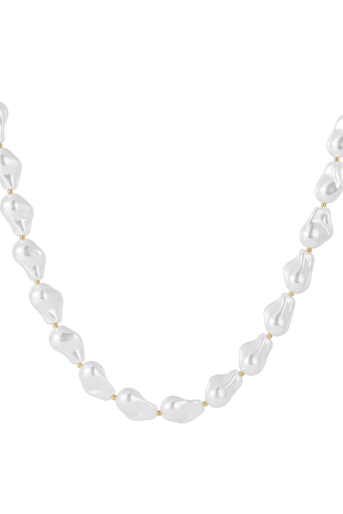 Elegant White Imitation Pearl Necklace for Women