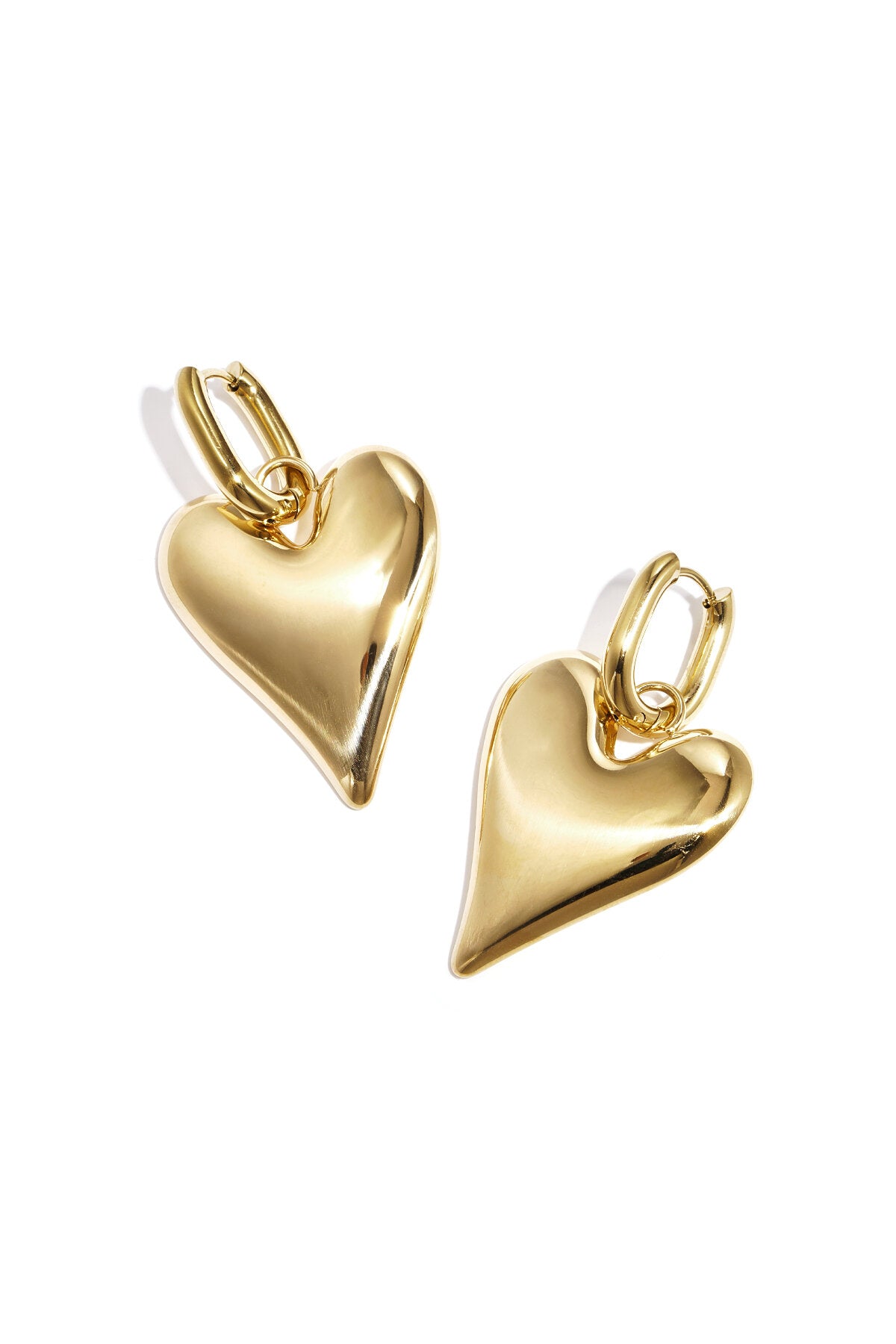 Elegant Heart-Shaped Drop Earrings for Everyday Glam