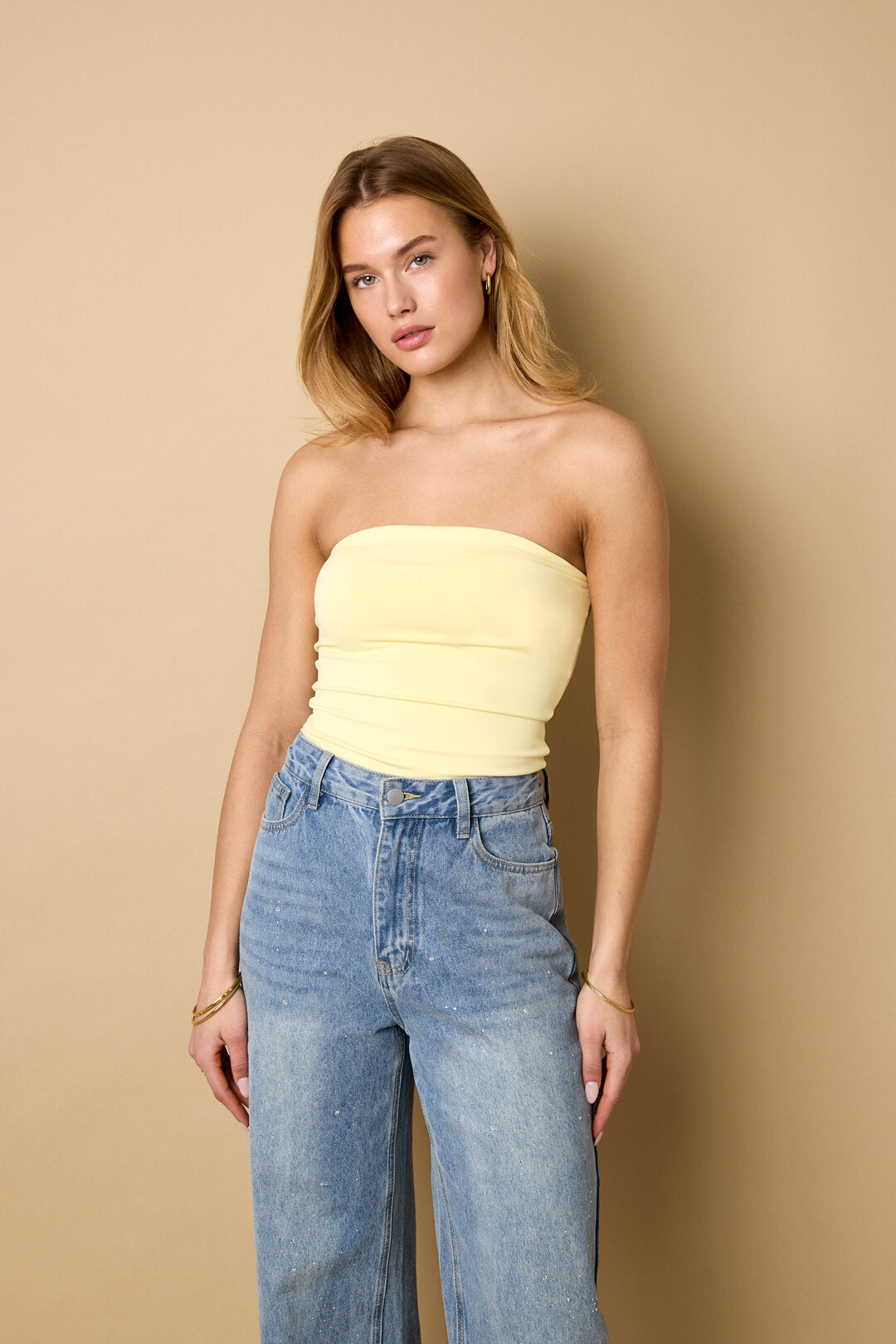 Gimme Sleeveless Off-Shoulder Knit Top